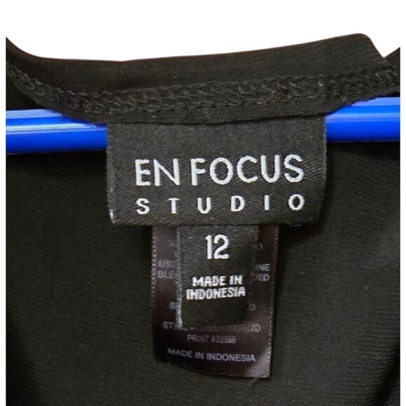 En Focus Studio Sleeveless Black and Gray Size 12 Hi-Low - Picture 2 of 10